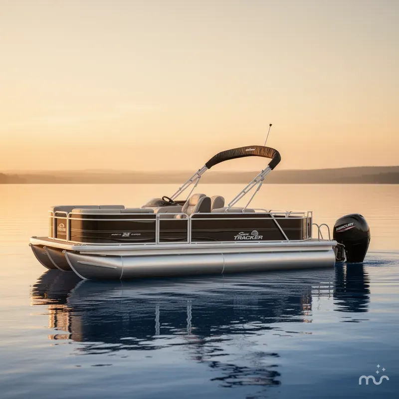 The Image of Sun Tracker Party Barge 22 RF DLX 2026 - 0