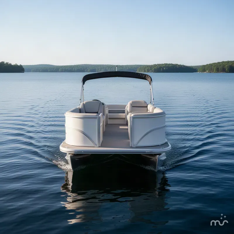 Slide: The Image of Sun Tracker Party Barge 16 DLX 2026 - 1