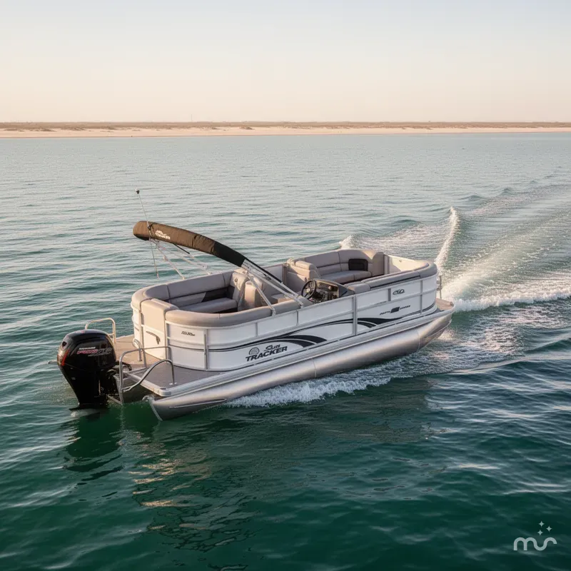 Slide: The Image of Sun Tracker Party Barge 20 DLX 2026 - 4