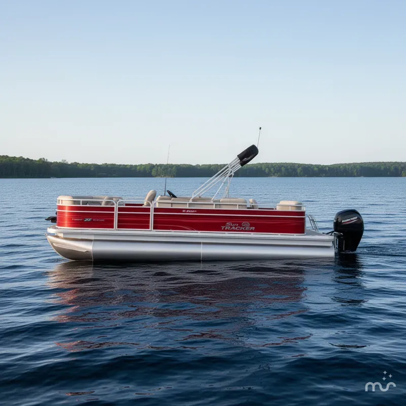 Slide: The Image of Sun Tracker Fishin' Barge 22 DLX 2026 - 2