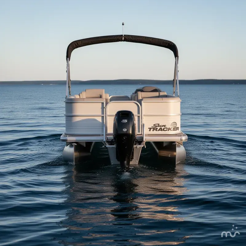 Slide: The Image of Sun Tracker Party Barge 16 DLX 2026 - 3