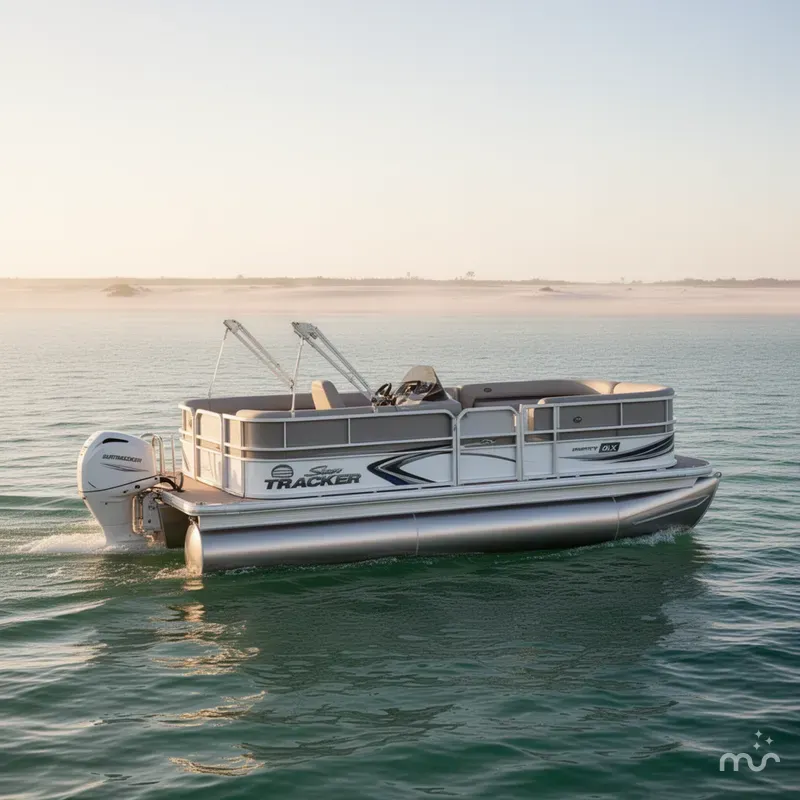 Slide: The Image of Sun Tracker Party Barge 16 DLX 2026 - 0