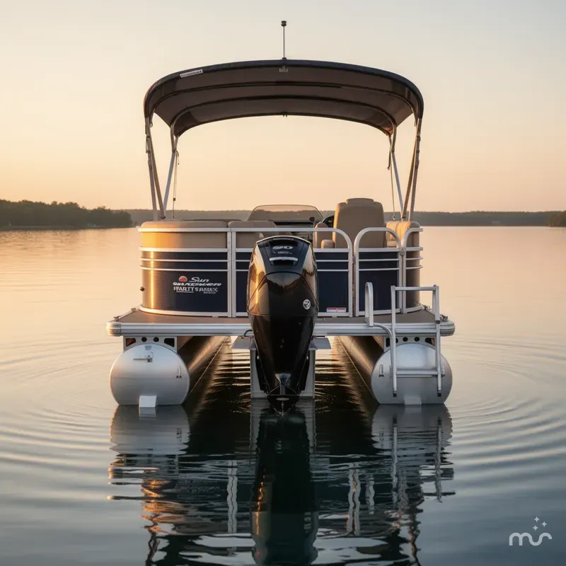 Slide: The Image of Sun Tracker Party Barge 20 DLX 2021 - 2