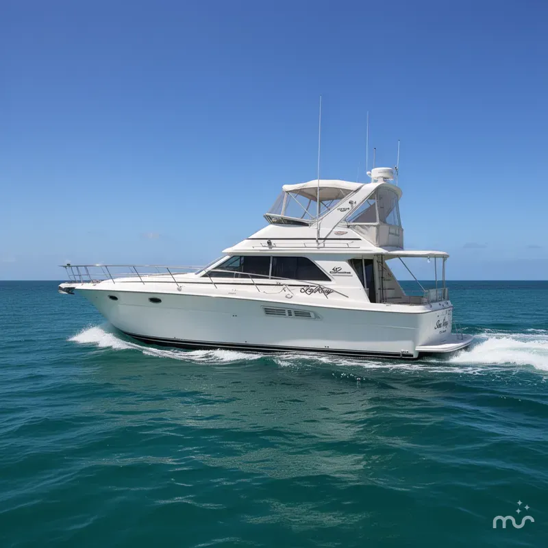 Slide: The Image of Sea Ray 440 Aft Cabin 1989 - 2