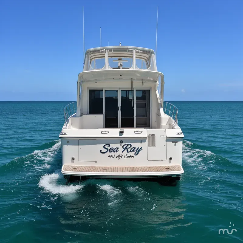 Slide: The Image of Sea Ray 440 Aft Cabin 1989 - 3