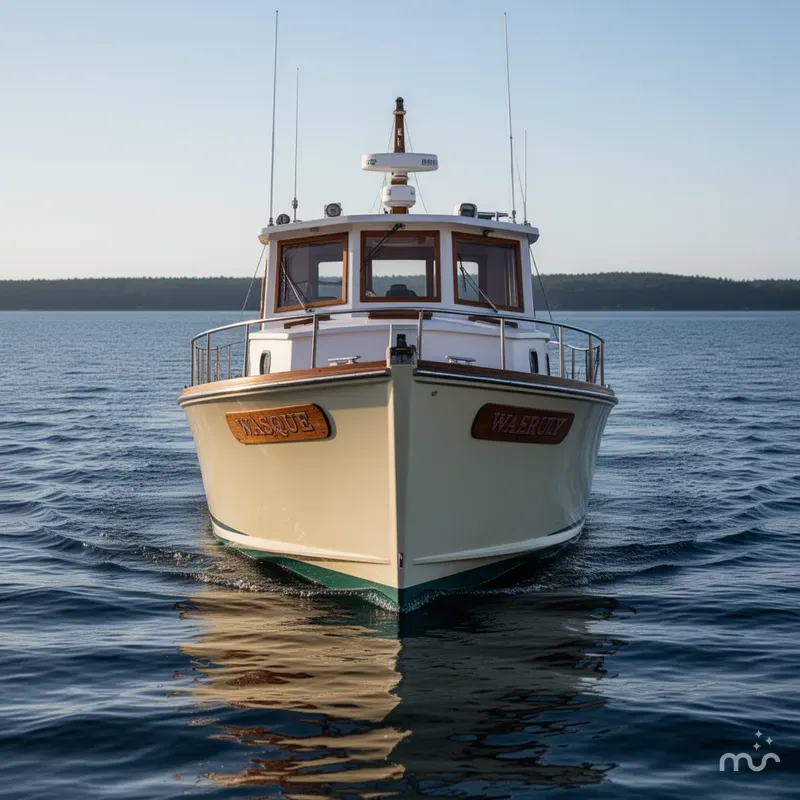 Slide: The Image of Wasque Down East Cruiser 1986 - 1