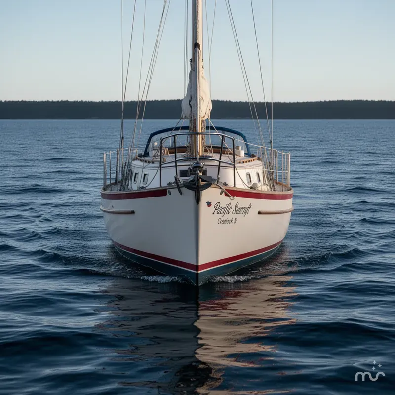 Slide: The Image of Pacific Seacraft Crealock 37 1988 - 1