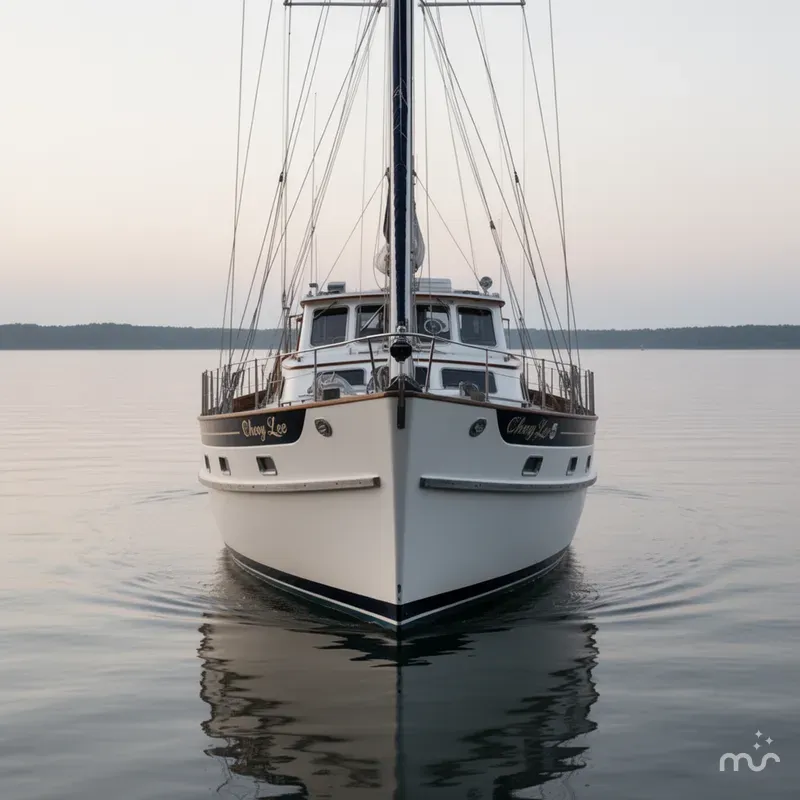Slide: The Image of Cheoy Lee 52 Motorsailer 1980 - 1