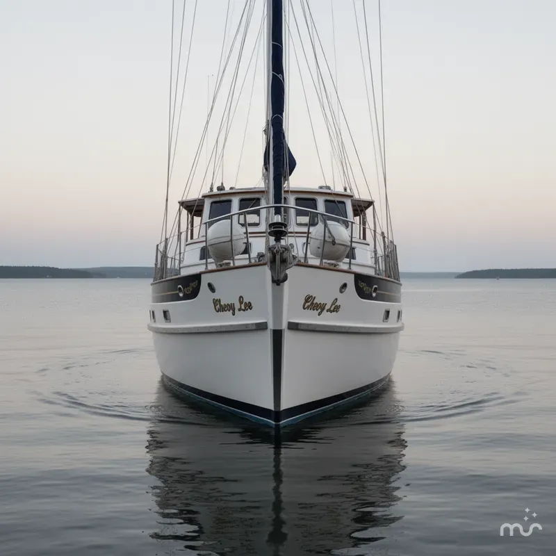 Slide: The Image of Cheoy Lee 52 Motorsailer 1980 - 3