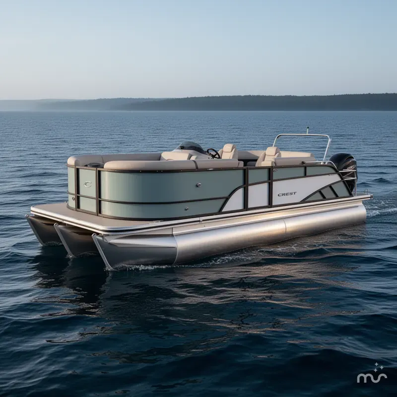 The Image of Crest Conquest 230 SLS Tri-Toon 200hp, Trailer and Exten 2026 - 0
