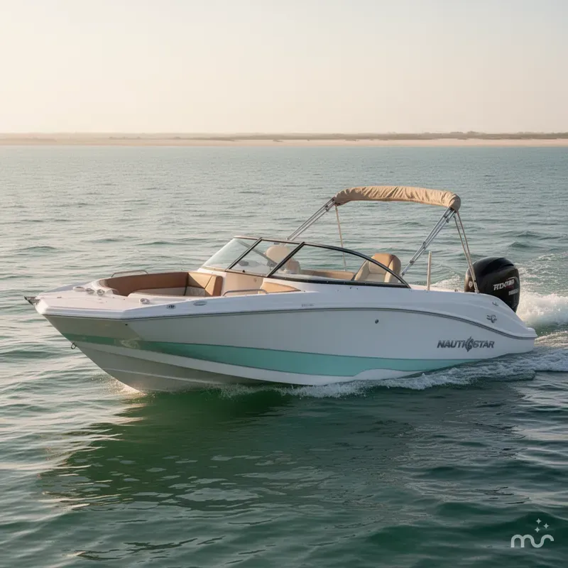Slide: The Image of NauticStar 223DC Deck 2026 - 2