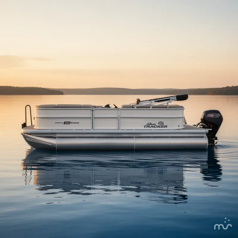 Slide: The Image of Sun Tracker Party Barge 20 DLX 2026 - 2