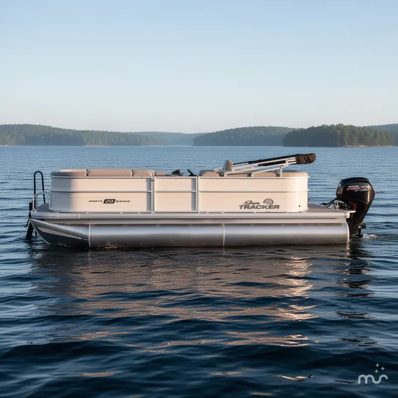 Slide: The Image of Sun Tracker Party Barge 20 DLX 2026 - 2
