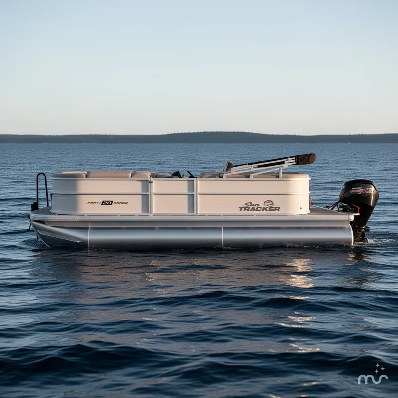 Slide: The Image of Sun Tracker Party Barge 20 DLX 2026 - 2