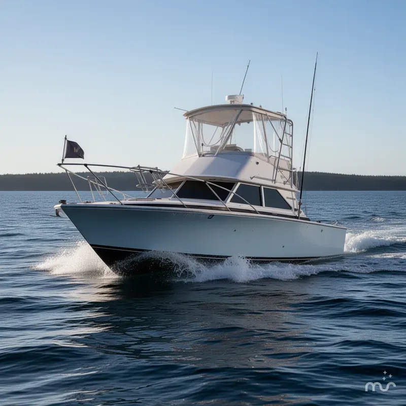 Slide: The Image of Bertram 28 Flybridge Cruiser 1971 - 4