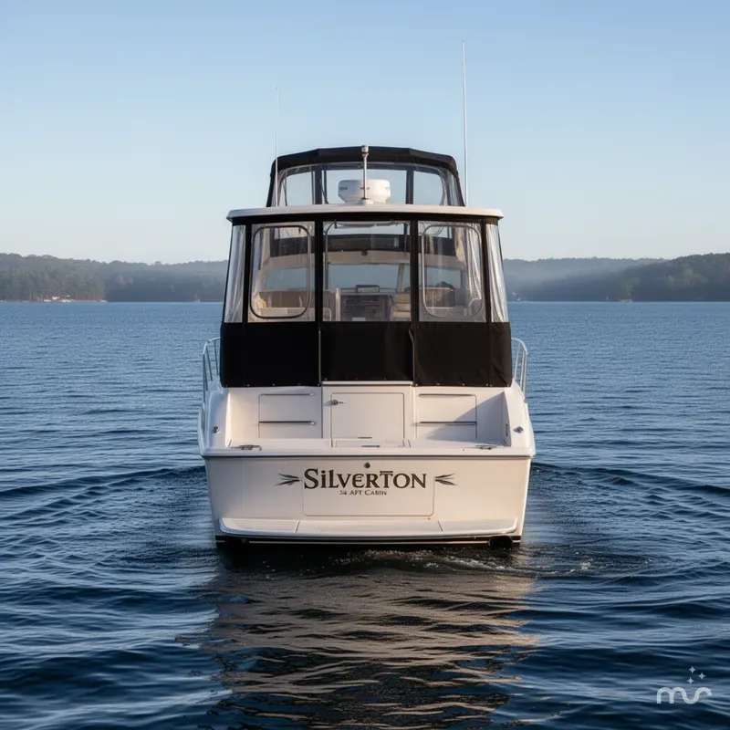 Slide: The Image of Silverton 34 Aft Cabin Motor Yacht 1995 - 3