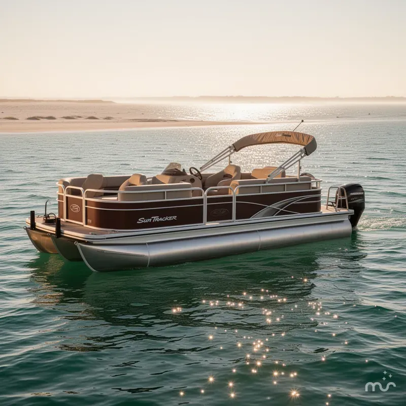 Slide: The Image of Sun Tracker 18DLX bass buggy 2018 - 2
