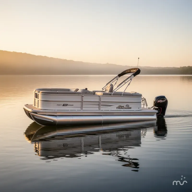 Slide: The Image of Sun Tracker Party Barge 20 DLX 2026 - 4