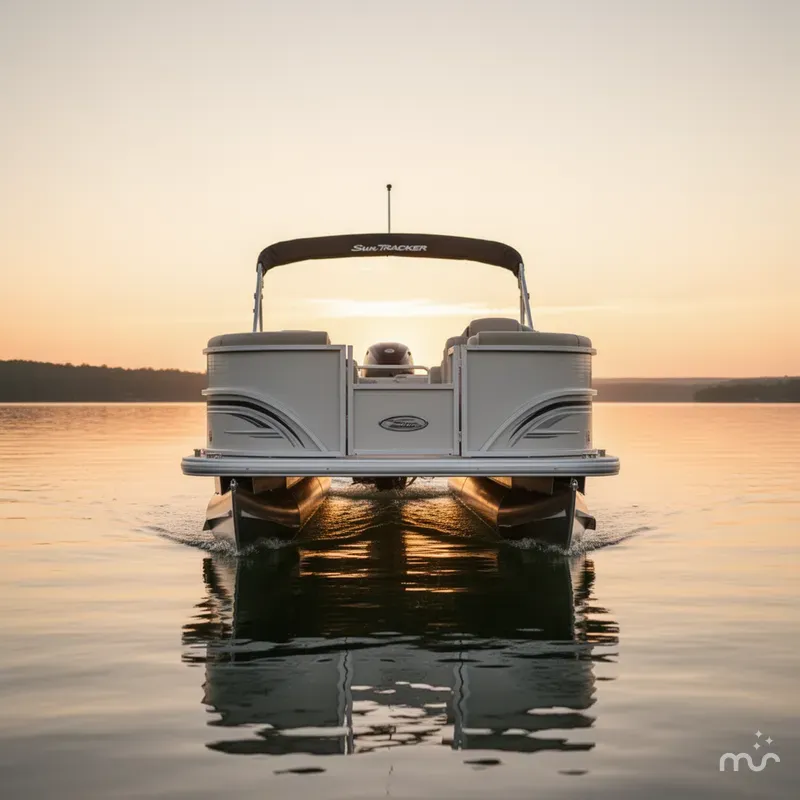 Slide: The Image of Sun Tracker Party Barge 20 DLX 2026 - 1