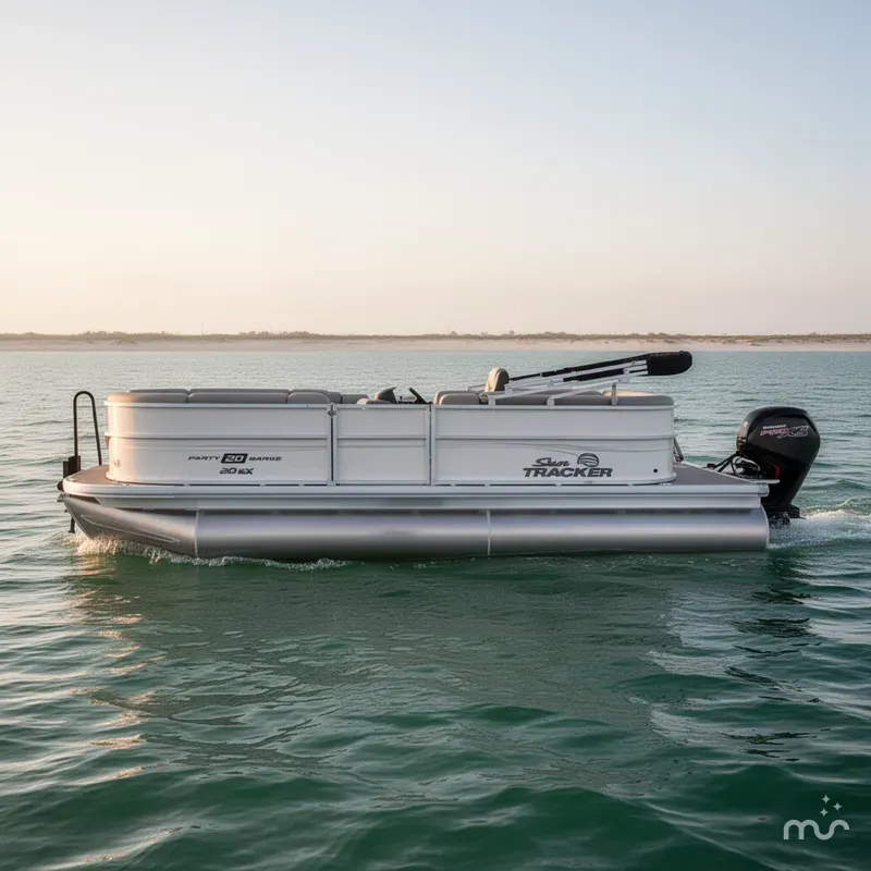Slide: The Image of Sun Tracker Party Barge 20 DLX 2026 - 2