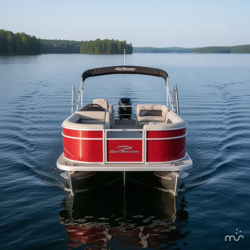 Slide: The Image of Sun Tracker Party Barge 18 DLX 2026 - 1