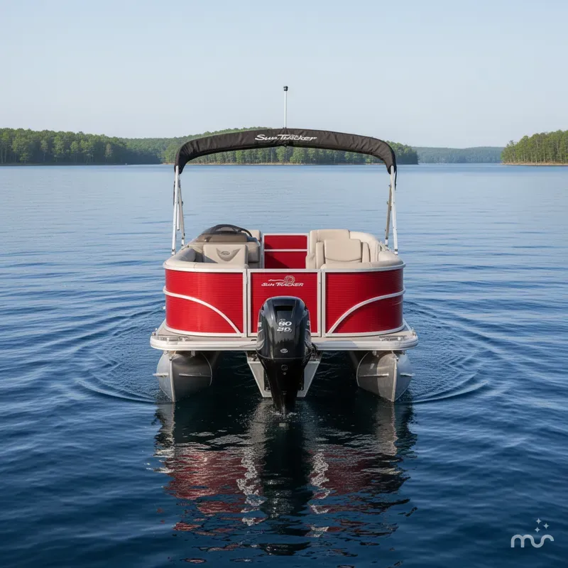 Slide: The Image of Sun Tracker Party Barge 18 DLX 2026 - 3
