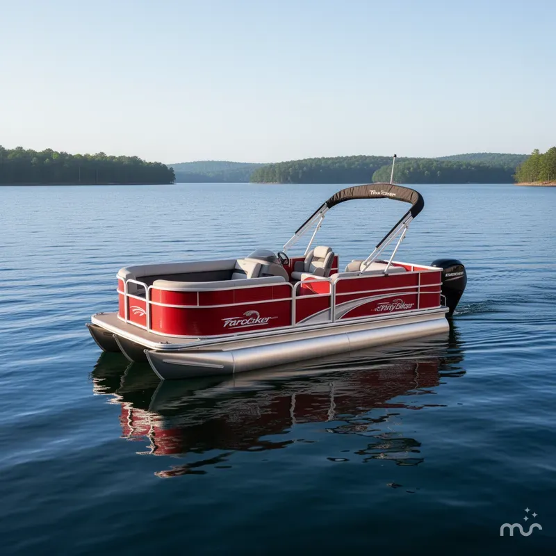 Slide: The Image of Sun Tracker Party Barge 18 DLX 2026 - 4
