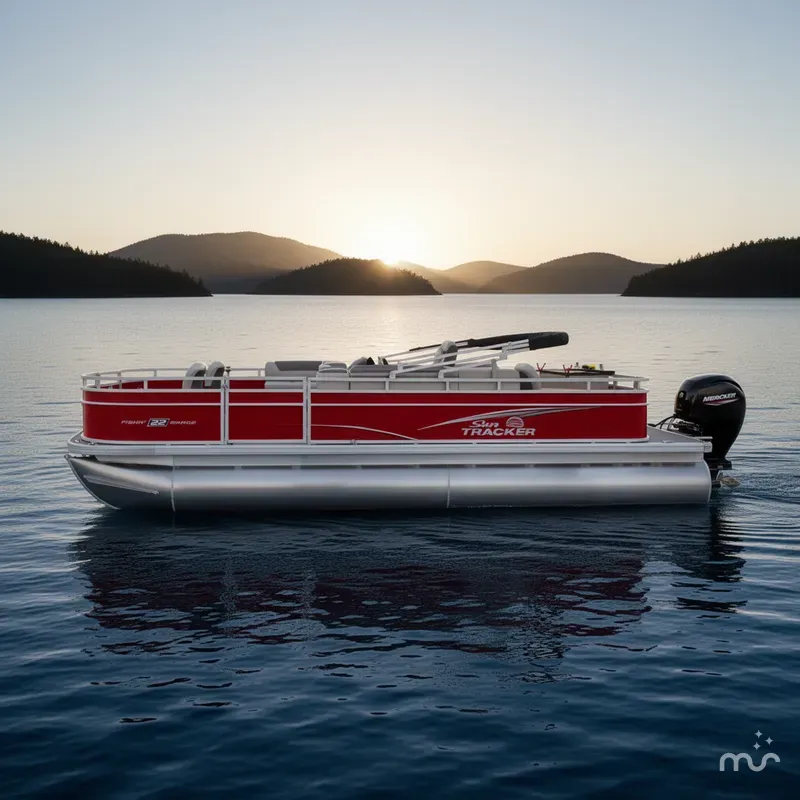 Slide: The Image of Sun Tracker Fishin' Barge 22 DLX 2026 - 2