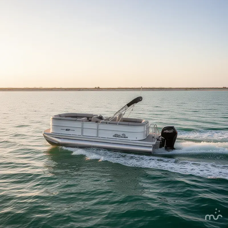 Slide: The Image of Sun Tracker Party Barge 20 DLX 2026 - 4