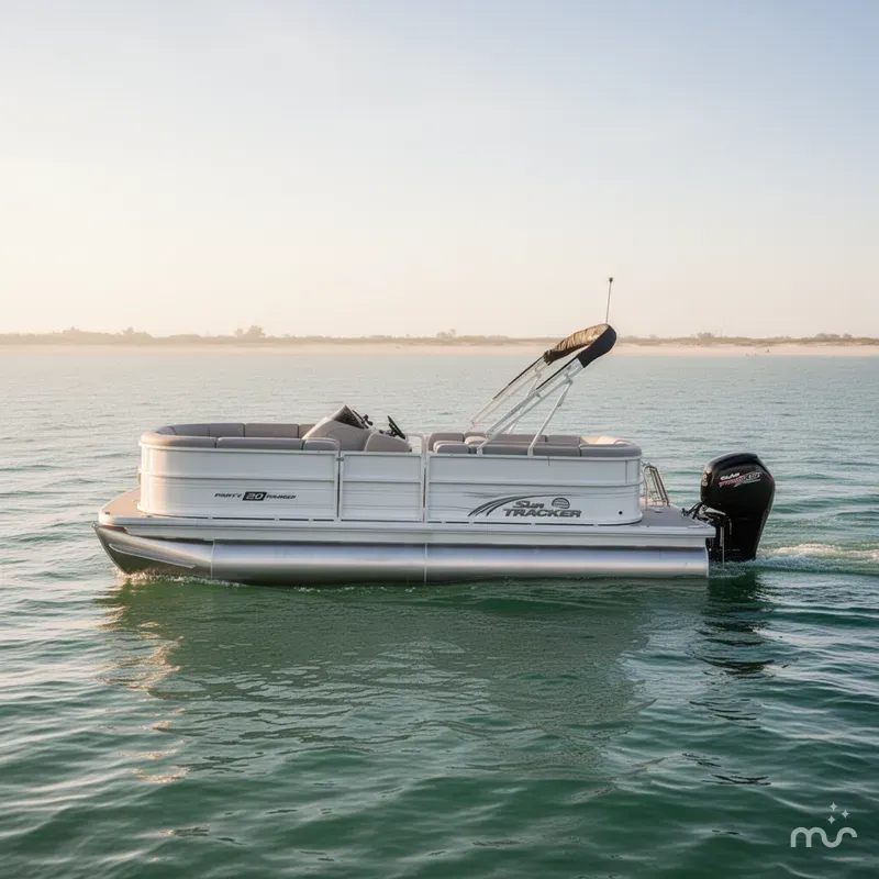 Slide: The Image of Sun Tracker Party Barge 20 DLX 2026 - 2
