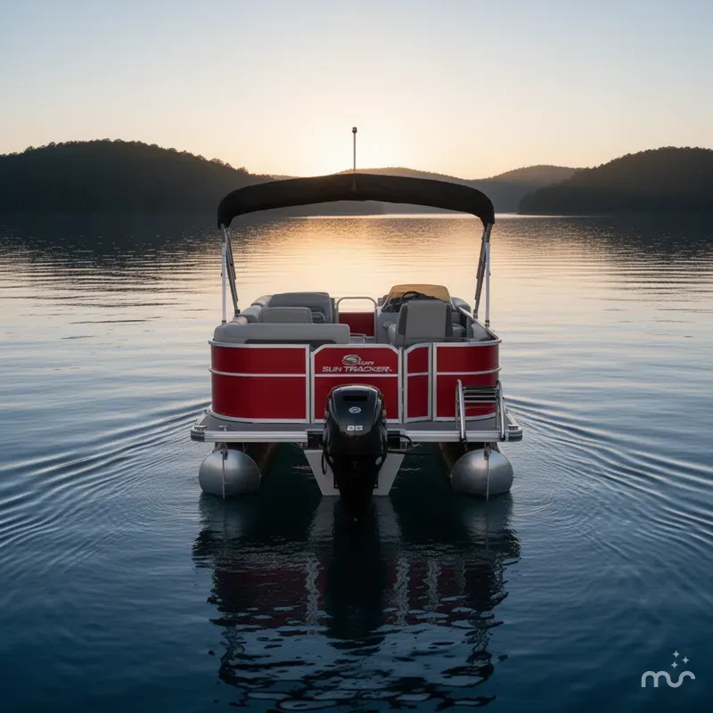 Slide: The Image of Sun Tracker Party Barge 18 DLX 2026 - 3