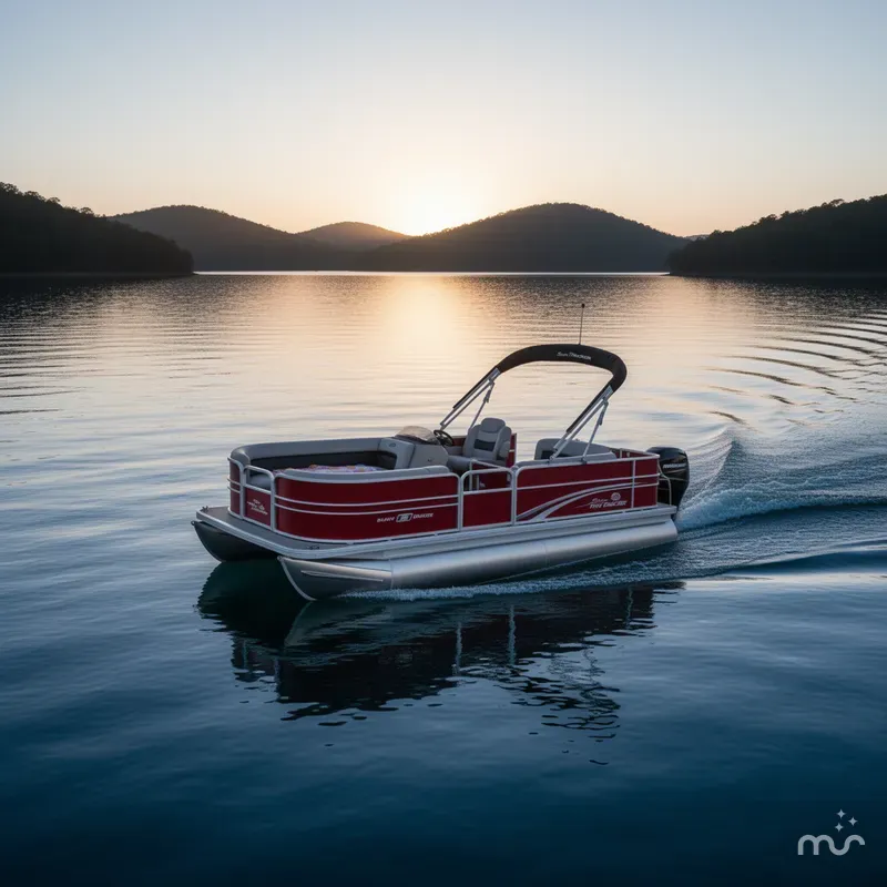Slide: The Image of Sun Tracker Party Barge 18 DLX 2026 - 4