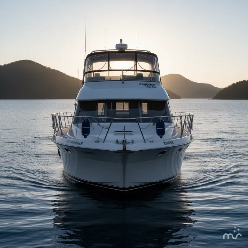 Slide: The Image of Carver Yachts 370 Voyager 1995 - 1