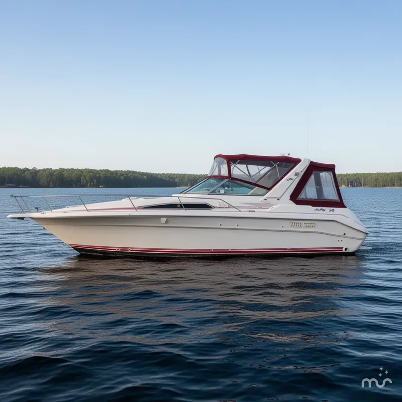 Slide: The Image of Sea Ray 310 Express Cruiser 1990 - 2