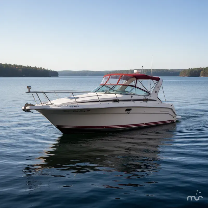 Slide: The Image of Sea Ray 310 Express Cruiser 1990 - 4