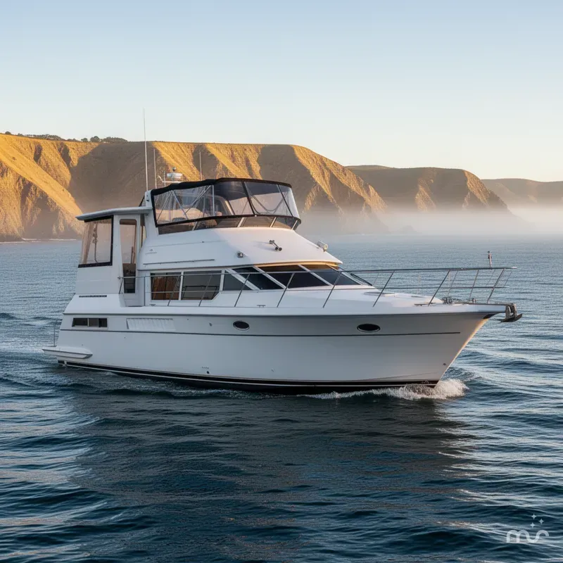 Slide: The Image of Carver Yachts 455 Aft Cabin Motor Yacht 1998 - 0