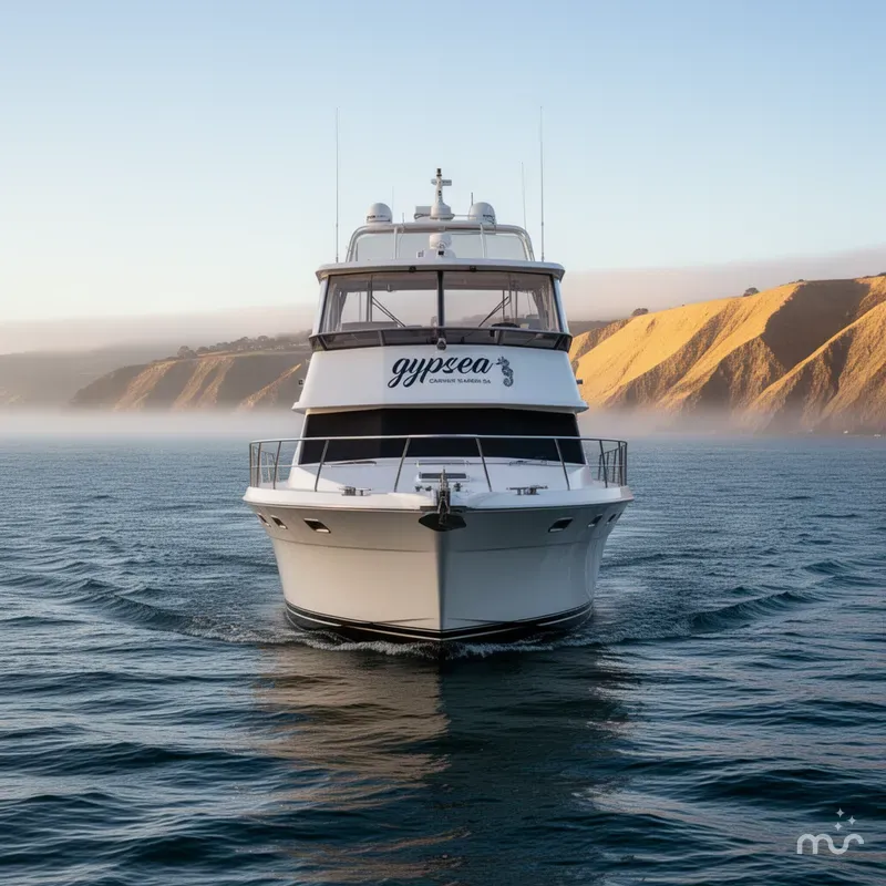 Slide: The Image of Carver Yachts 455 Aft Cabin Motor Yacht 1998 - 1