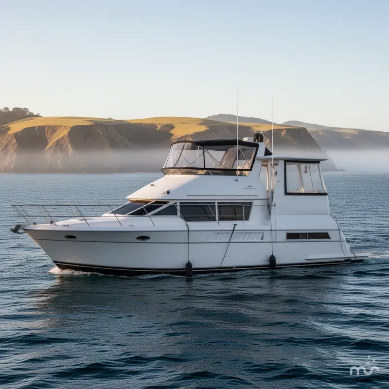 Slide: The Image of Carver Yachts 455 Aft Cabin Motor Yacht 1998 - 2