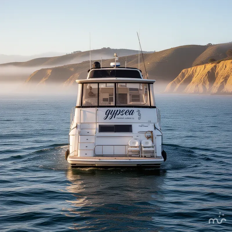 Slide: The Image of Carver Yachts 455 Aft Cabin Motor Yacht 1998 - 3