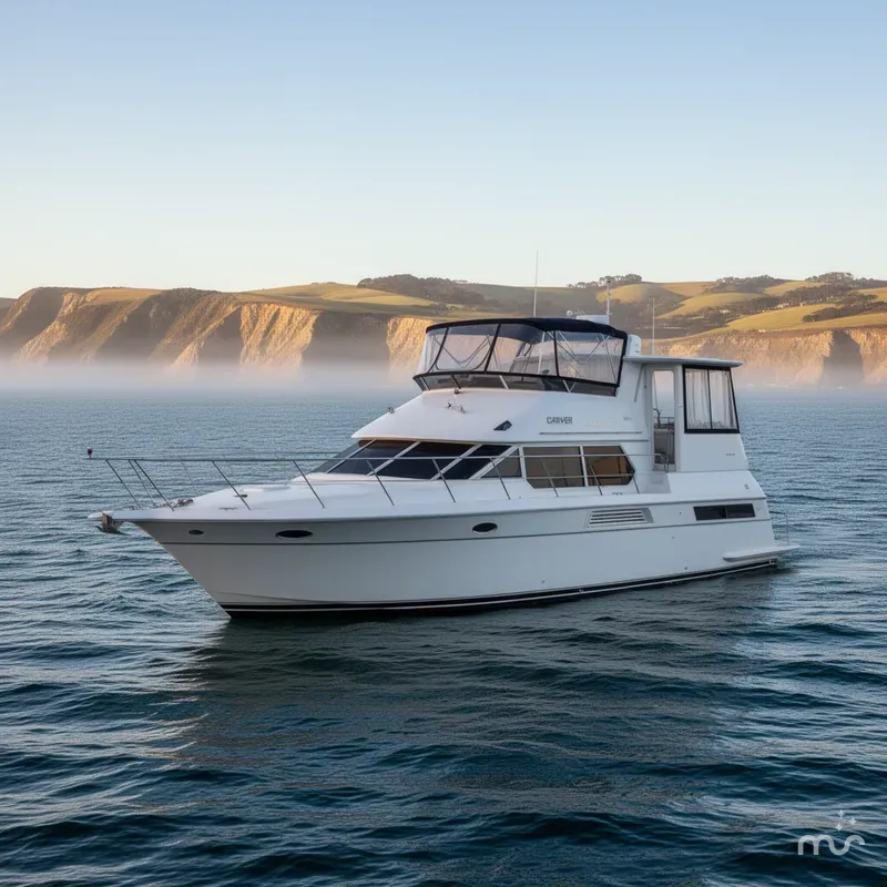 Slide: The Image of Carver Yachts 455 Aft Cabin Motor Yacht 1998 - 4