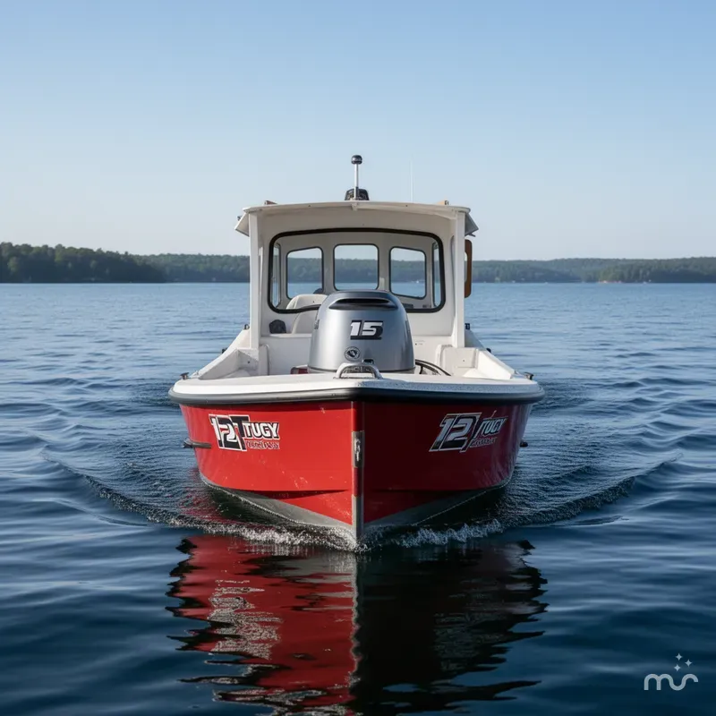 Slide: The Image of 12' TINY TUG BOAT CATCH BOATS 2022 - 1