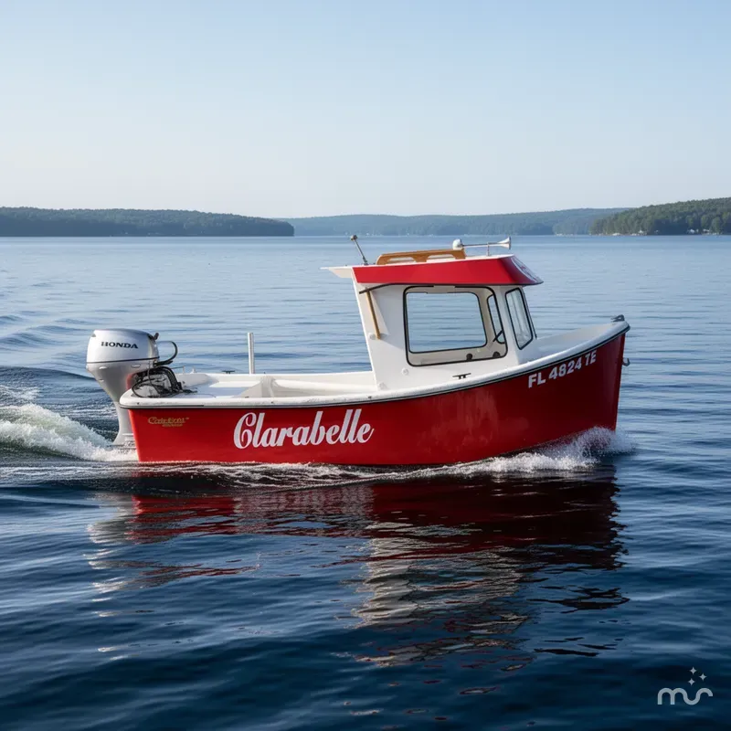 Slide: The Image of 12' TINY TUG BOAT CATCH BOATS 2022 - 4