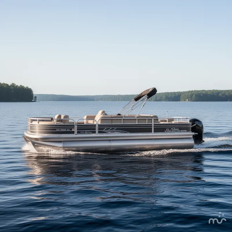 Slide: The Image of Sun Tracker Fishin' Barge 22 DLX 2021 - 4