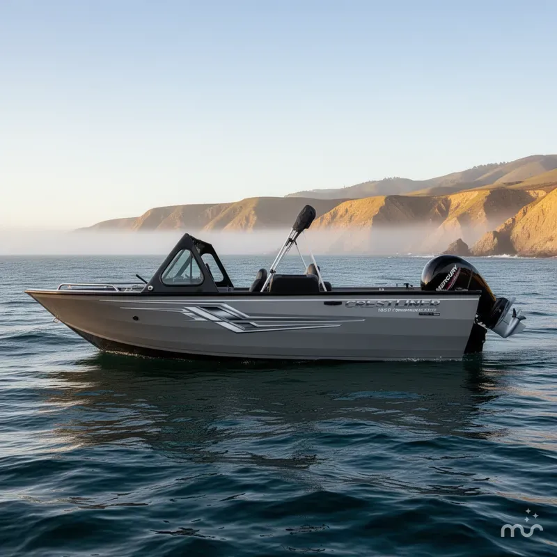 Slide: The Image of Crestliner 1850 Commander Elite w/ 150HP Mercury 2026 - 2