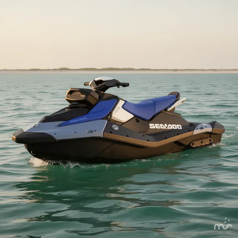 Slide: The Image of Sea-Doo Spark for 3 90 hp Convenience package with iBR and Audio in option 2026 - 2