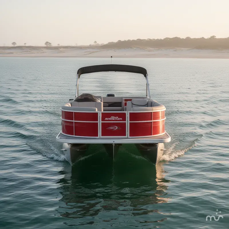 Slide: The Image of Sun Tracker Party Barge 20 DLX 2026 - 1