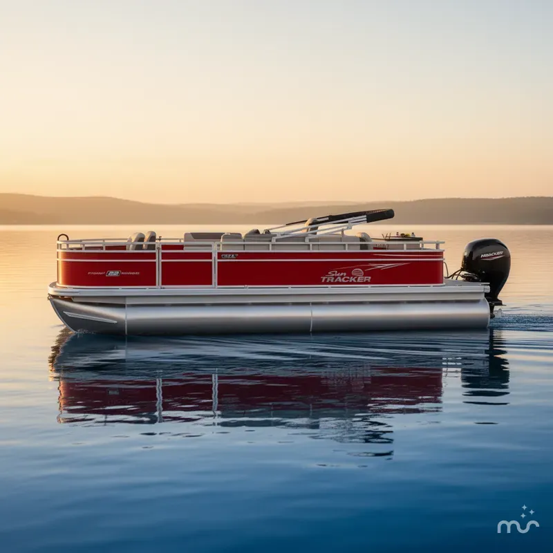 Slide: The Image of Sun Tracker Fishin' Barge 22 DLX 2026 - 2