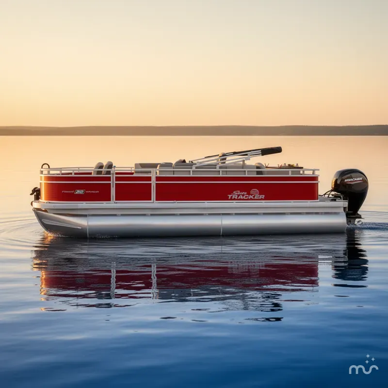 Slide: The Image of Sun Tracker Fishin' Barge 22 DLX 2026 - 2
