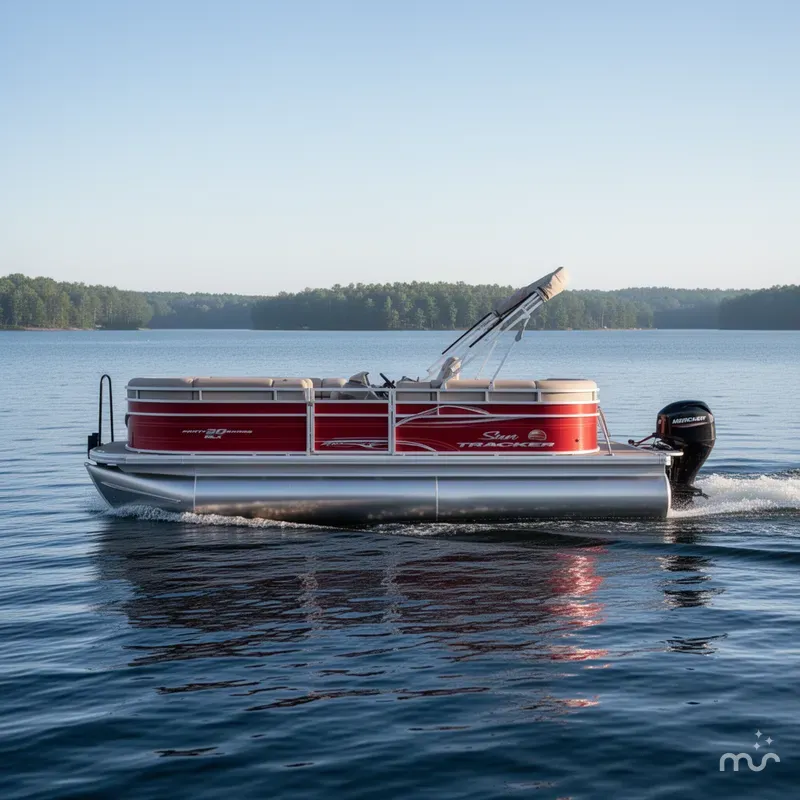 Slide: The Image of Sun Tracker Party Barge 20 DLX 2025 - 4