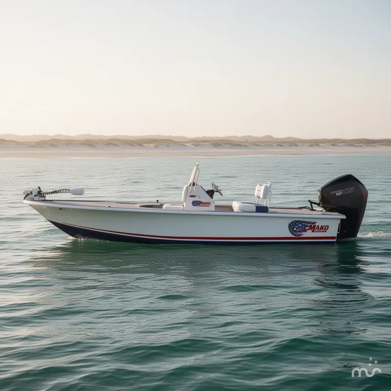 Slide: The Image of Mako 18 Pro Skiff Patriot Edition 2026 - 2